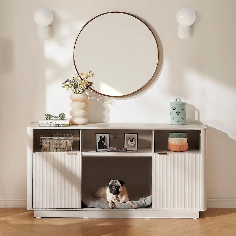 Meuble TV avec cheminée électrique Mopio Brooklyn 59