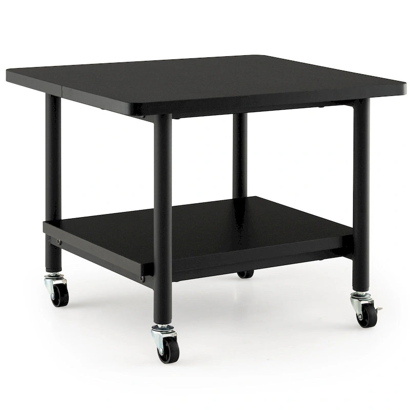 Meuble d'imprimante avec rangement sous le bureau, table d'imprimante avec 4 roulettes - Voir les détails