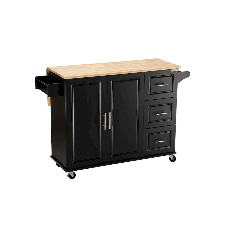 Îlot de cuisine et chariot de cuisine (sans tabouret)