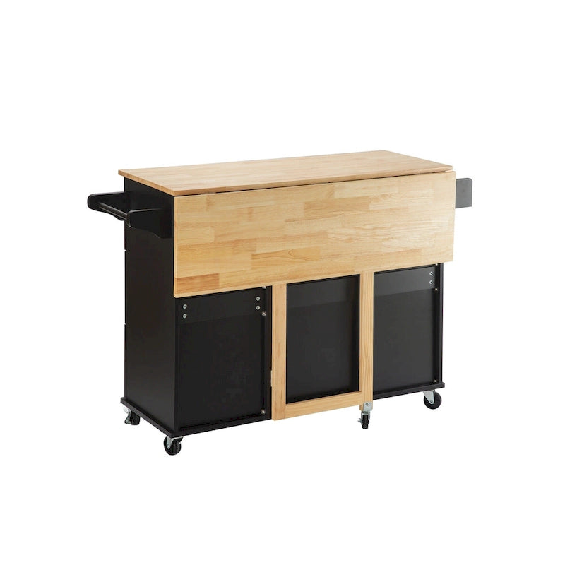 Îlot de cuisine et chariot de cuisine (sans tabouret)