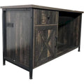 Meuble TV avec rangement pour salon, console TV pour téléviseurs de 80/75/70 pouces avec prises électriques, lumières LED et tiroirs