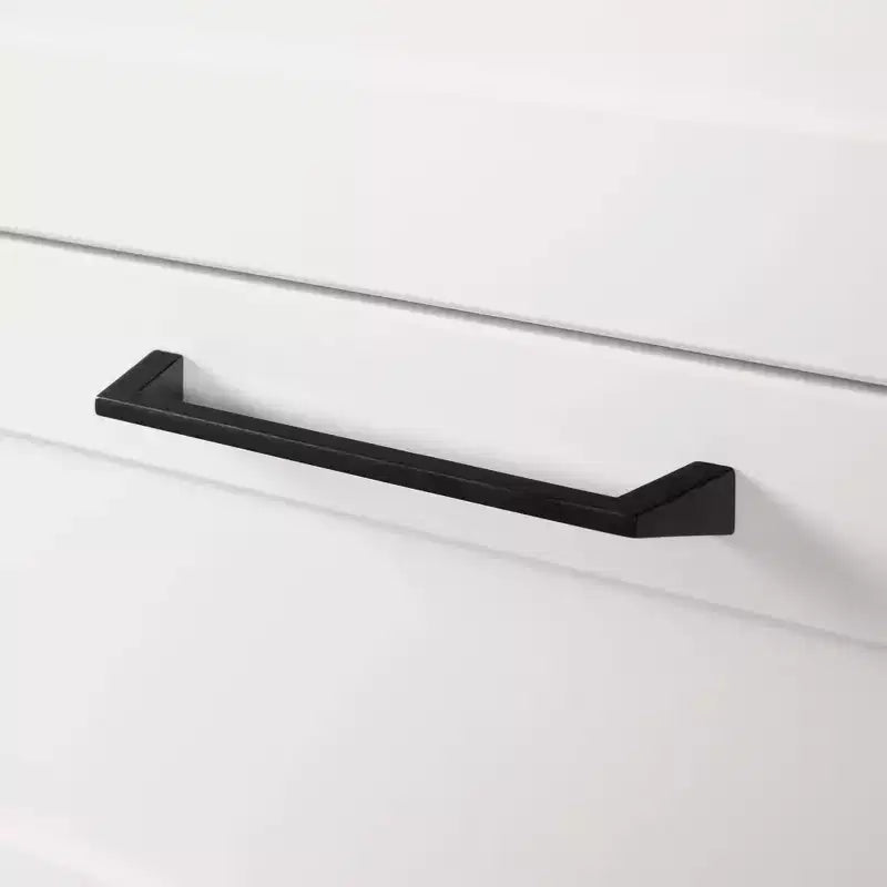 Îlot de cuisine 6 tiroirs – Style Ferme, Blanc et Érable Muscade, 120 cm L