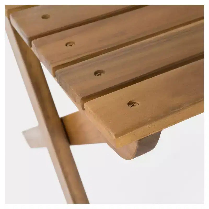 Lot de 2 chaises de salle à manger pliantes en bois d'acacia Positano - Christopher Knight Home