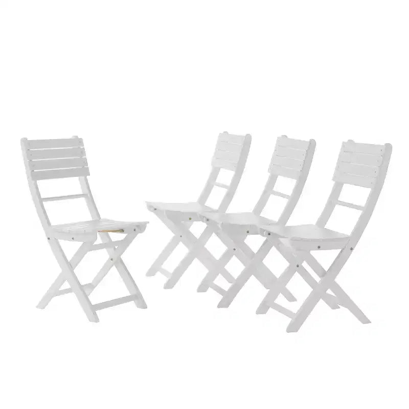 Positano 4pk Acacia Wood Folding Dining Chairs - Christopher Knight Home