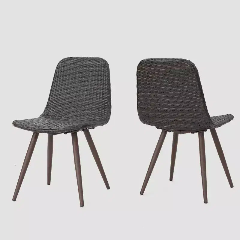 Chaises de salle à manger en osier Gila (lot de 2) – Christopher Knight Home