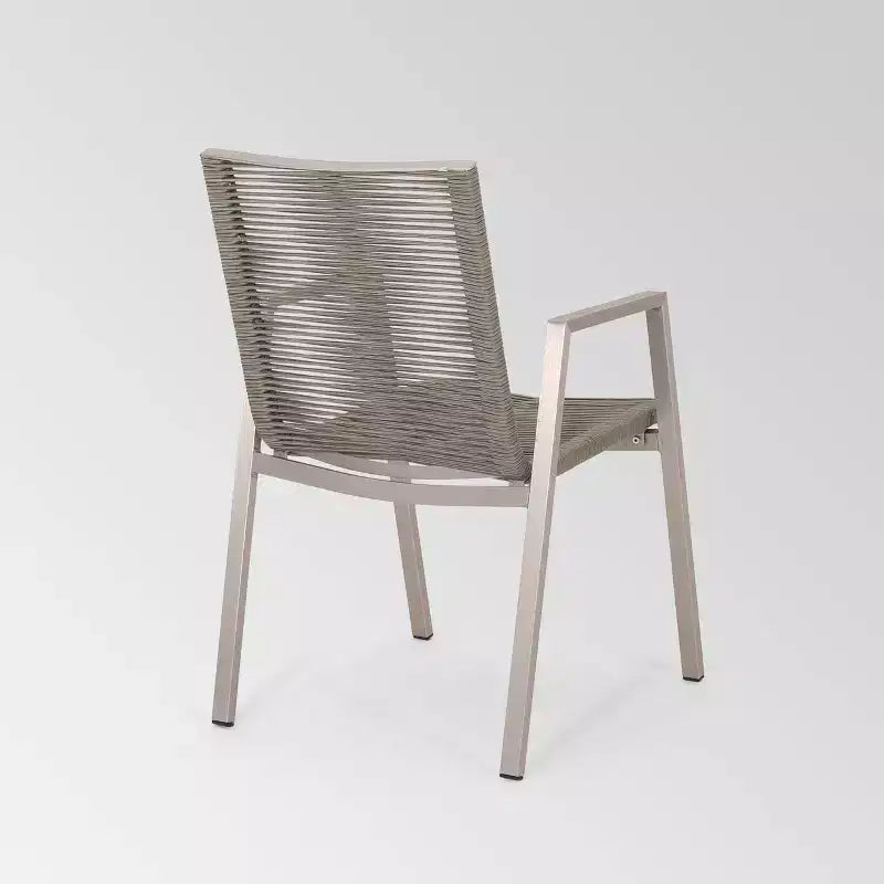 Lot de 2 chaises de salle à manger Deloris en aluminium - Christopher Knight Home