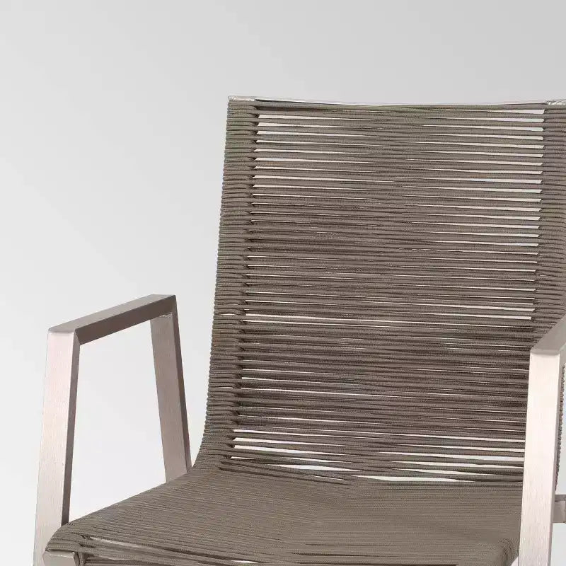 Lot de 2 chaises de salle à manger Deloris en aluminium - Christopher Knight Home