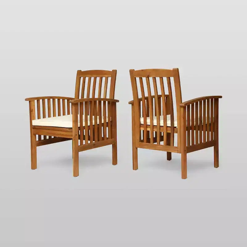 Casa 2pk Acacia Dining Chairs - Christopher Knight Home