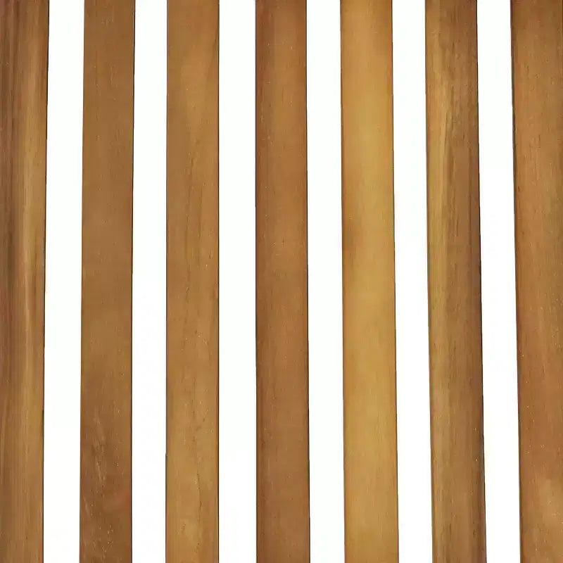 Chaises de salle à manger pliantes Sunnydaze en bois de teck massif teinté pour extérieur, modèle Nantasket - Marron clair - Lot de 2