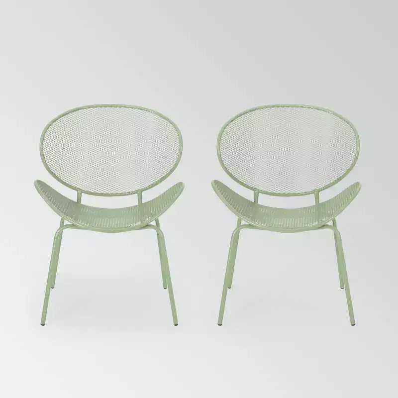 Elloree 2PK Iron Dining Chair - Christopher Knight Home