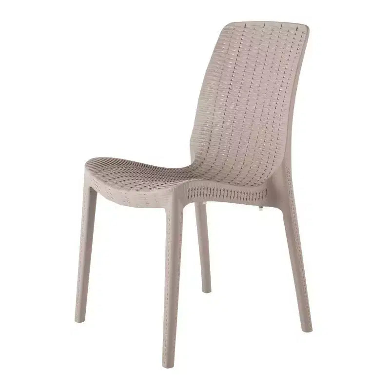 4 Chaises de salle à manger empilables en rotin Rue - Lagon