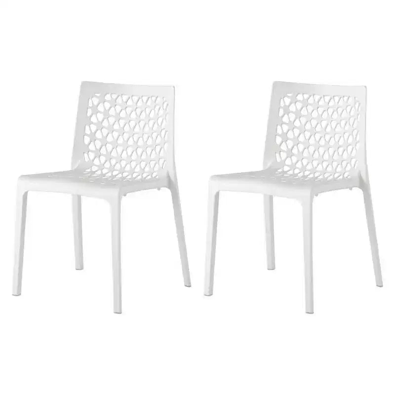 2 chaises de salle à manger empilables Milan - Lagon