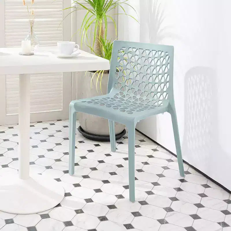 2 chaises de salle à manger empilables Milan - Lagon