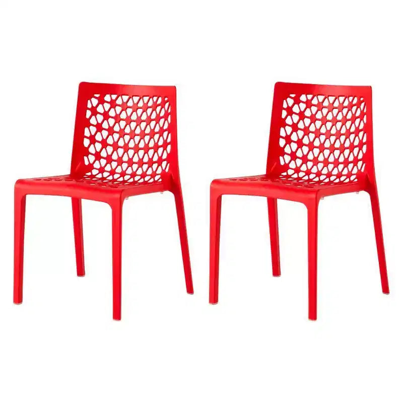2 chaises de salle à manger empilables Milan - Lagon