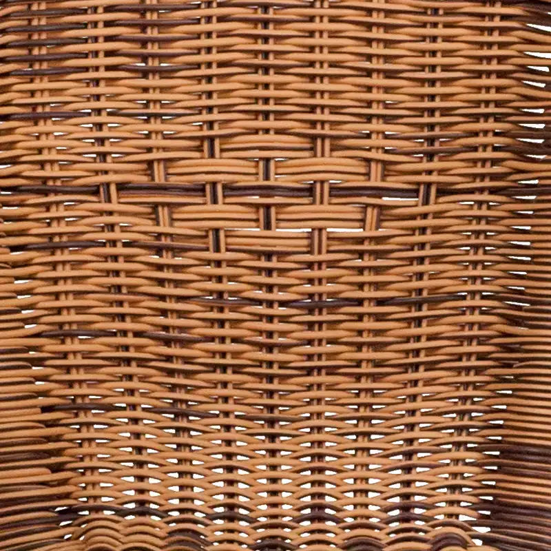 Chaise de terrasse de restaurant Emma et Oliver Rattan avec cadre en bambou et aluminium