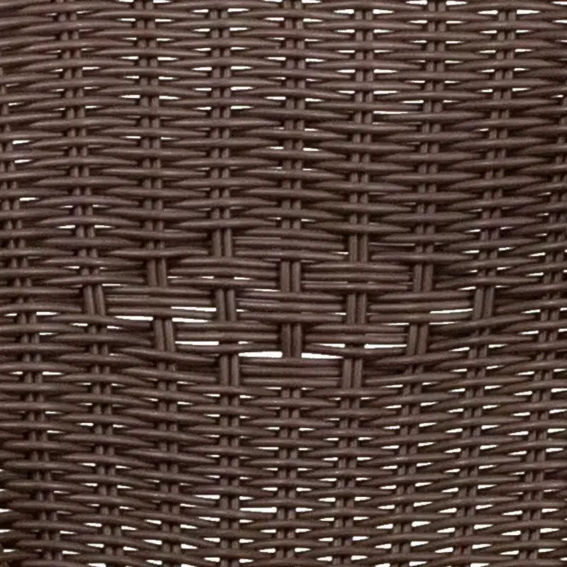 Chaise de terrasse de restaurant Emma et Oliver Rattan avec cadre en bambou et aluminium