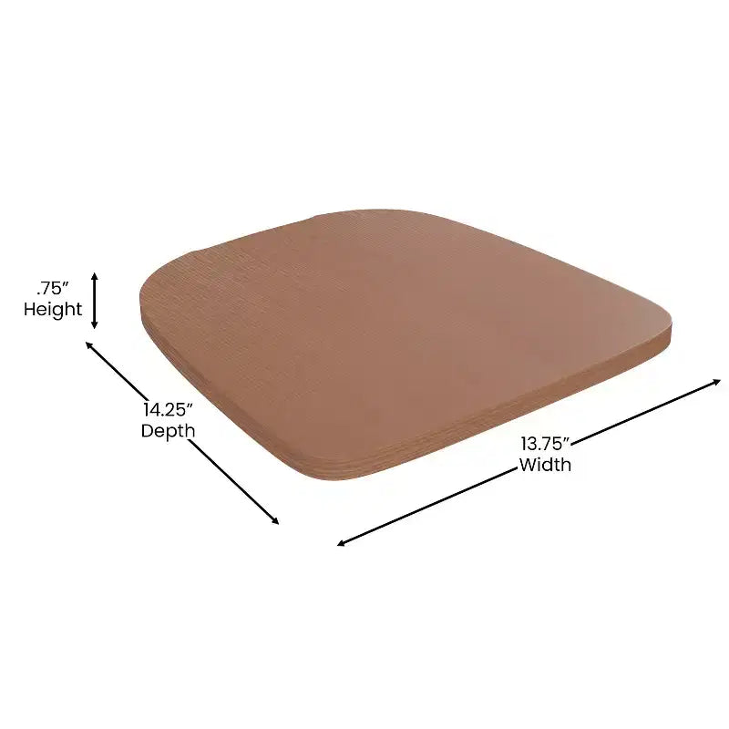 Flash Furniture Perry Chaise empilable en métal de qualité commerciale pour l'intérieur et l'extérieur avec assise en polystyrène tout temps