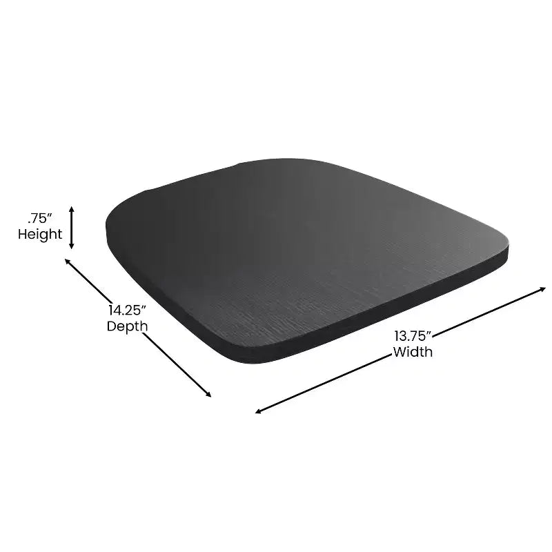 Flash Furniture Perry Chaise empilable en métal de qualité commerciale pour l'intérieur et l'extérieur avec assise en polystyrène tout temps