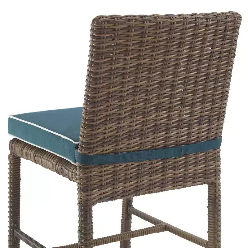 Lot de 2 chaises d'extérieur sans accoudoirs en acier Bradenton - Crosley