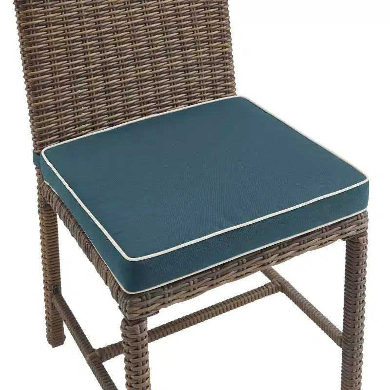 Lot de 2 chaises d'extérieur sans accoudoirs en acier Bradenton - Crosley