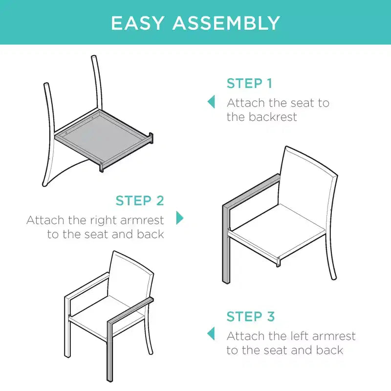 Best Choice Products Lot de 2 chaises en osier, mobilier de salle à manger extérieur empilable avec accoudoirs