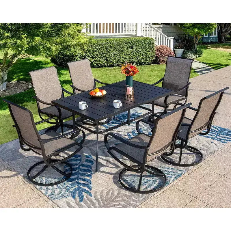 2 chaises pivotantes et à bascule pour patio - Captiva Designs