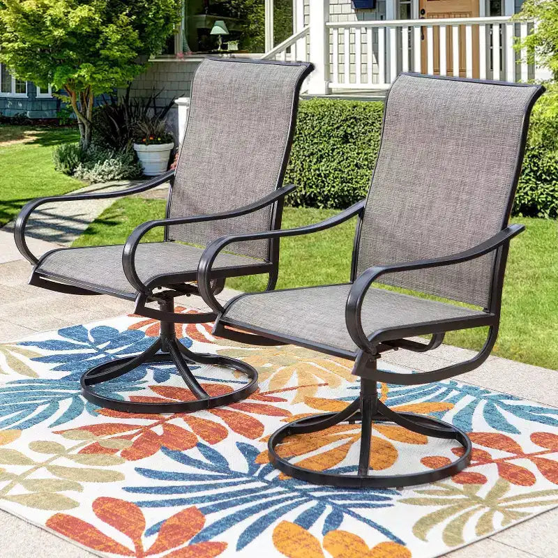 2 chaises pivotantes et à bascule pour patio - Captiva Designs