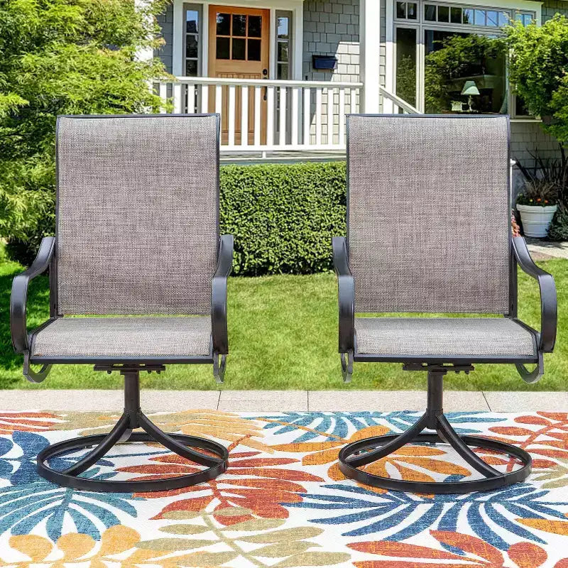 2 chaises pivotantes et à bascule pour patio - Captiva Designs