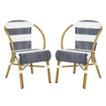 Sarita Side Chair (Set Of 2) - Indoor/Outdoor - PAT4009 - Blue/White - Safavieh