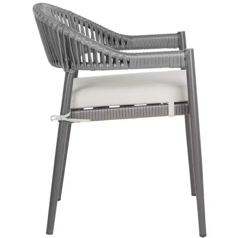 Chaises en corde Greer (lot de 2) - Intérieur/Extérieur - PAT4023 - Gris - Safavieh