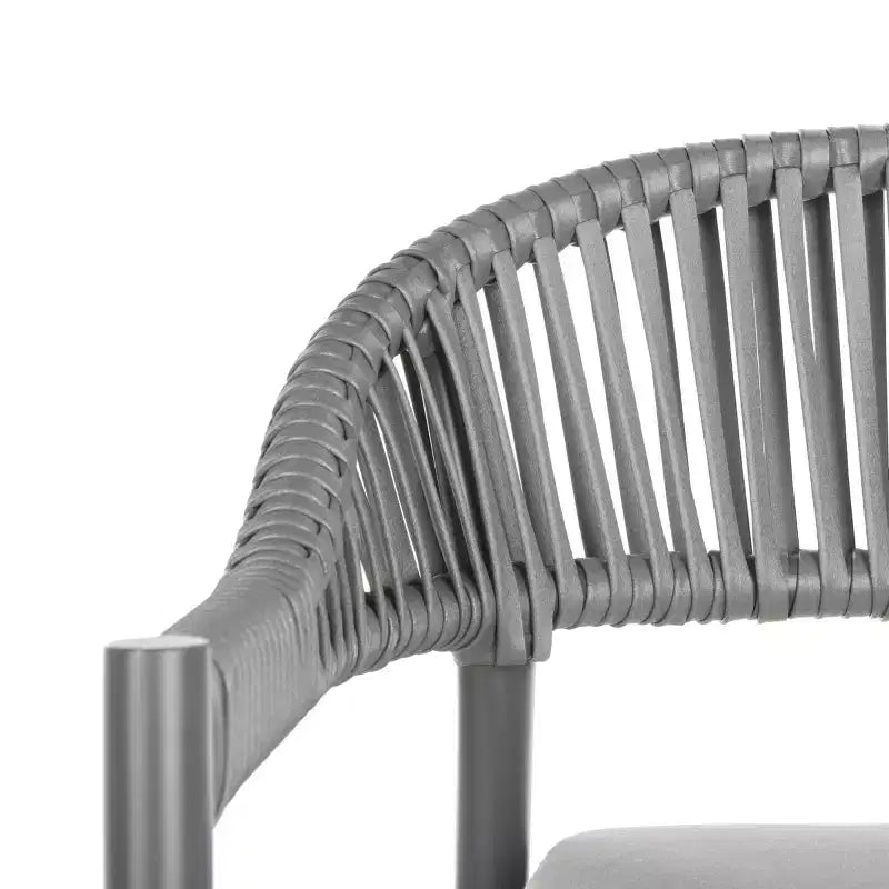 Chaises en corde Greer (lot de 2) - Intérieur/Extérieur - PAT4023 - Gris - Safavieh