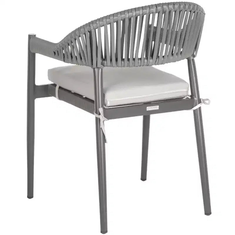 Chaises en corde Greer (lot de 2) - Intérieur/Extérieur - PAT4023 - Gris - Safavieh
