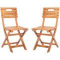 Blison Folding Chairs (Set Of 2) - Indoor/Outdoor - PAT7057 - Natural - Safavieh
