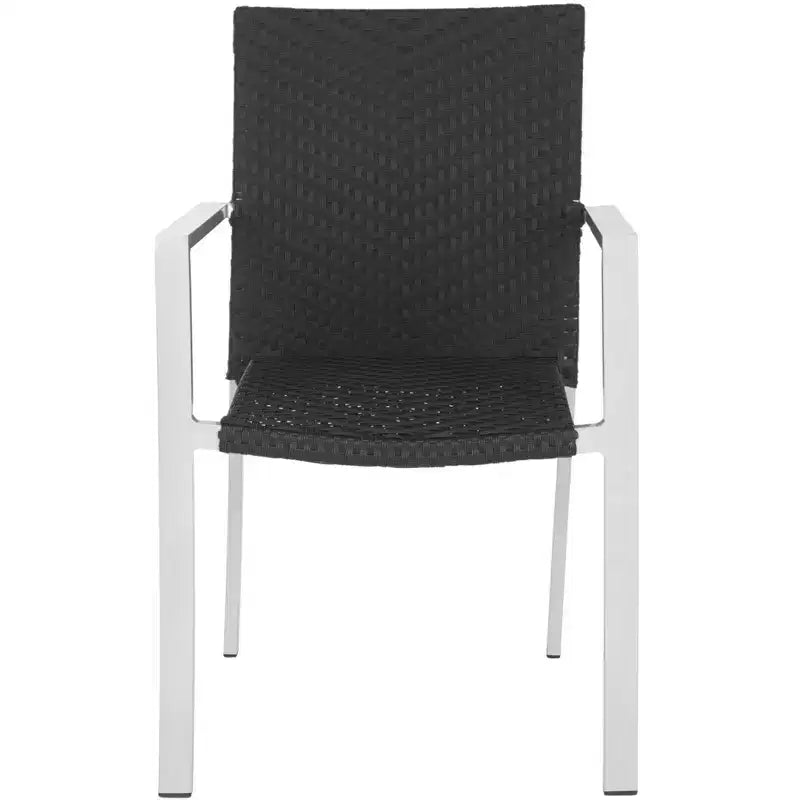 Chaise empilable Cordova (lot de 2) - Intérieur/Extérieur - FOX5206 - Noir - Safavieh