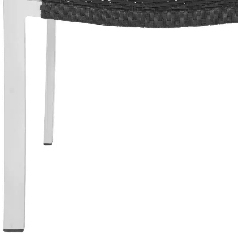 Chaise empilable Cordova (lot de 2) - Intérieur/Extérieur - FOX5206 - Noir - Safavieh
