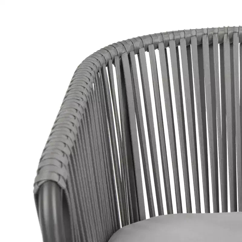 Chaises Matteo Rope (lot de 2) - Intérieur/extérieur - PAT4022 - Gris - Safavieh
