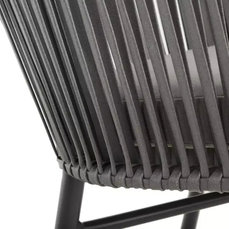 Chaises Matteo Rope (lot de 2) - Intérieur/extérieur - PAT4022 - Gris - Safavieh