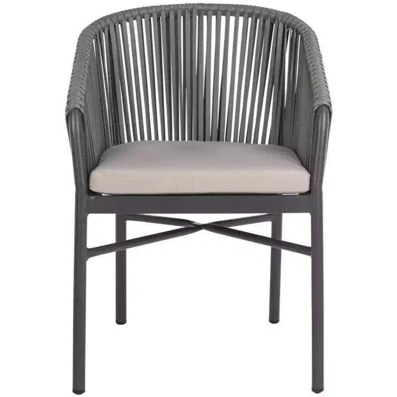 Chaises Matteo Rope (lot de 2) - Intérieur/extérieur - PAT4022 - Gris - Safavieh
