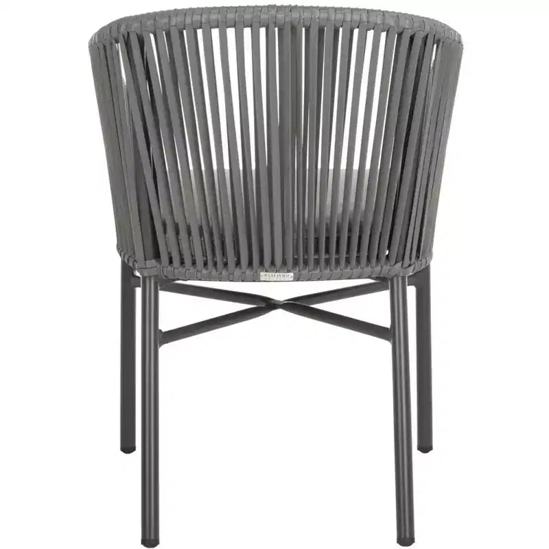 Chaises Matteo Rope (lot de 2) - Intérieur/extérieur - PAT4022 - Gris - Safavieh