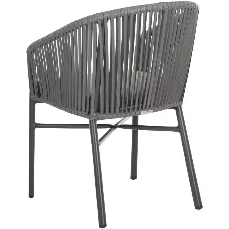 Chaises Matteo Rope (lot de 2) - Intérieur/extérieur - PAT4022 - Gris - Safavieh