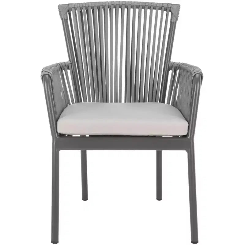 Chaise Paolo Rope (Lot de 2) - Intérieur/Extérieur - PAT4024 - Gris - Safavieh