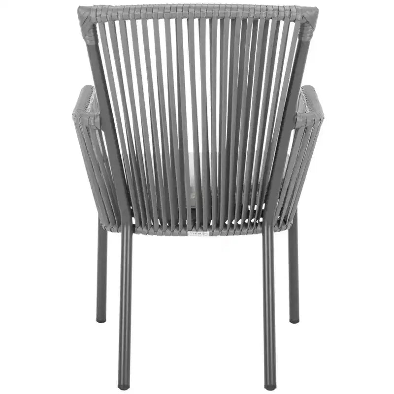 Chaise Paolo Rope (Lot de 2) - Intérieur/Extérieur - PAT4024 - Gris - Safavieh