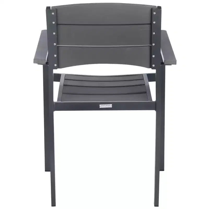 Chaise empilable Gerhardt (Lot de 2) - Intérieur/Extérieur - PAT4032 - Gris - Safavieh