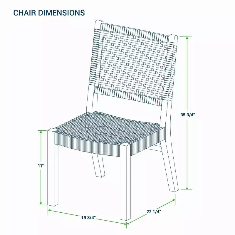 Chaises de salle à manger d'extérieur en teck Sonoma Lane Bertram, 2 pièces