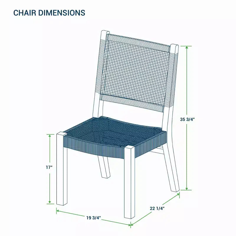 Chaises de salle à manger d'extérieur en teck Sonoma Lane Bertram, 2 pièces