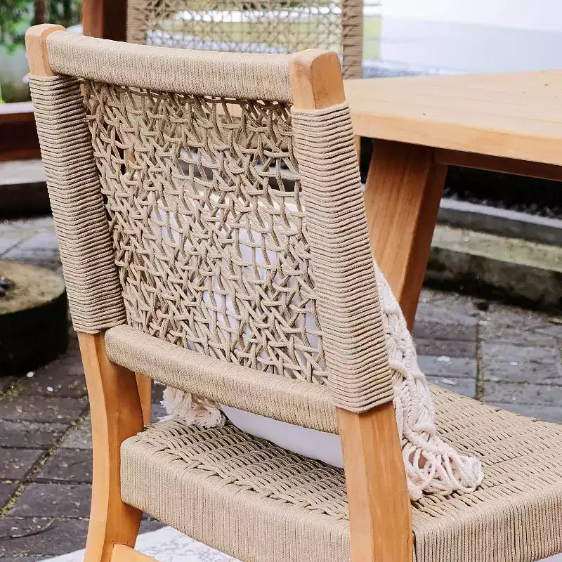 Chaises de salle à manger d'extérieur Sonoma Lane Sheldon 2 pièces en bois de teck