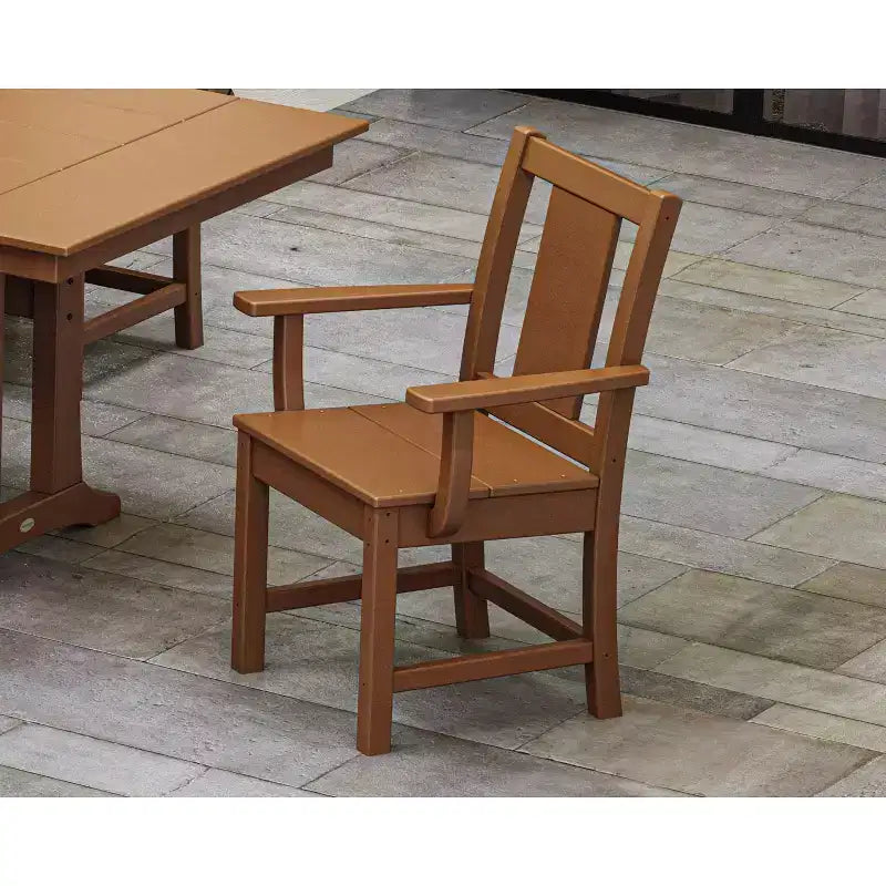 Chaise de salle à manger d'extérieur POLYWOOD Prairie, Chaise à accoudoirs