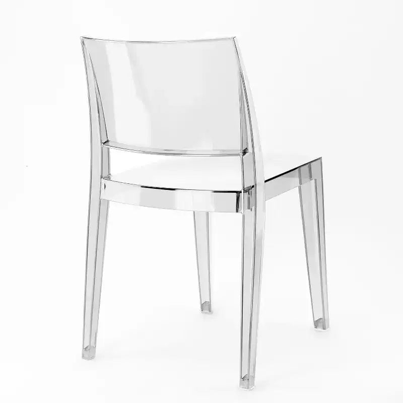 WRGHOME Palermo Chaises de salle à manger empilables modernes en résine plastique pour l'extérieur/l'intérieur (Lot de 2)