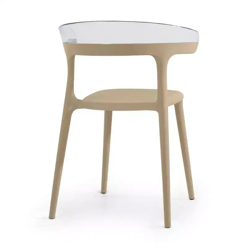 WRGHOME Chaises de salle à manger empilables modernes d'extérieur/intérieur en résine plastique Seville (Lot de 2)