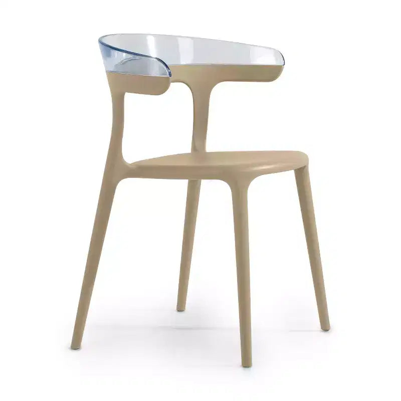 WRGHOME Chaises de salle à manger empilables modernes d'extérieur/intérieur en résine plastique Seville (Lot de 2)